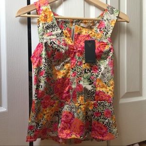 Colorful peplum top